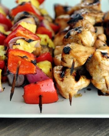 Honey Chicken and Veggie Kabobs