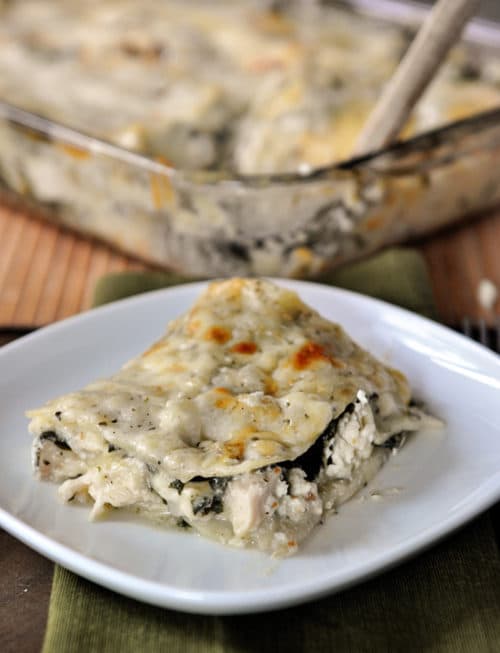 White Chicken and Spinach Lasagna Mel's Kitchen Cafe