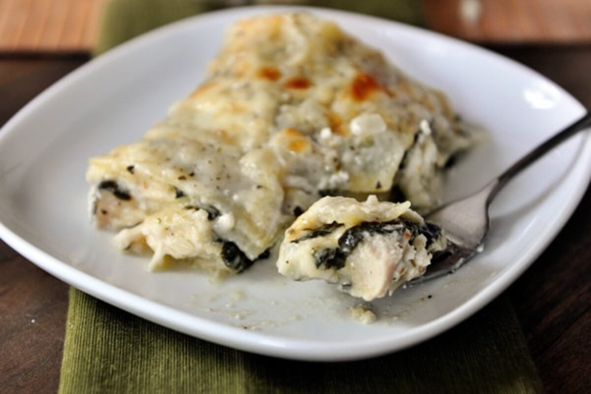 White Chicken and Spinach Lasagna Mel's Kitchen Cafe