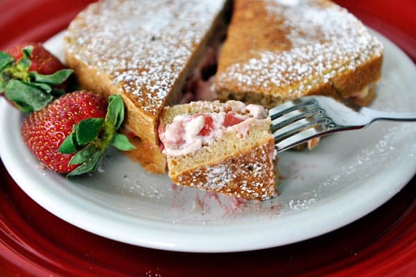 Strawberry Nutella Cream Cheese Croissant French Toast Recipe