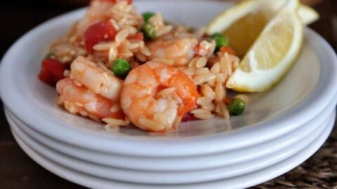 Baked Shrimp With Orzo Pasta