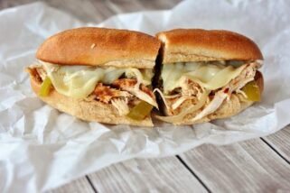 Slow Cooker Chicken Philly Sandwiches