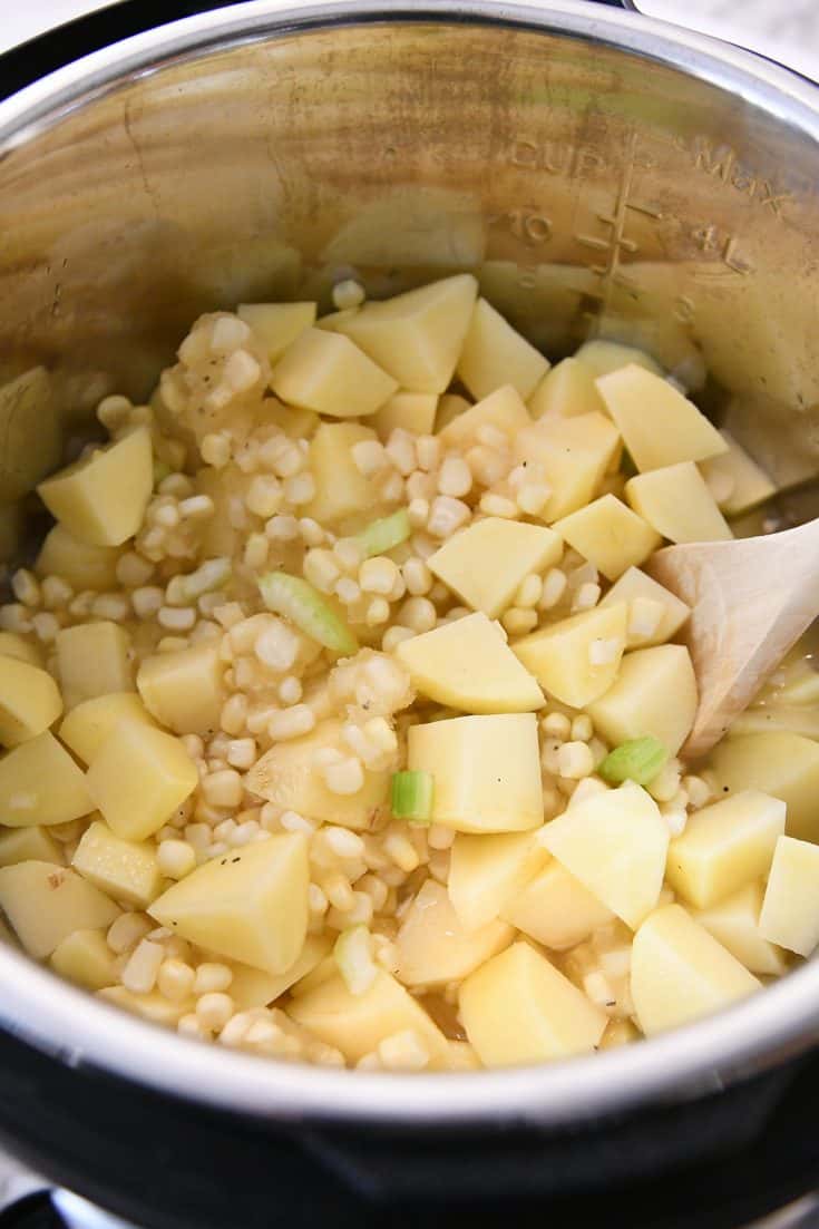 Pressure Cooker Chicken Corn Chowder Mel's Kitchen Cafe