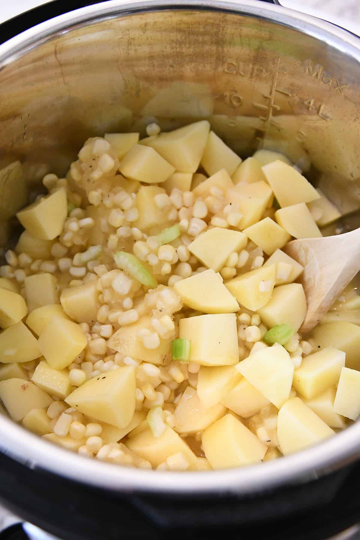 Pressure Cooker Chicken Corn Chowder Mel's Kitchen Cafe