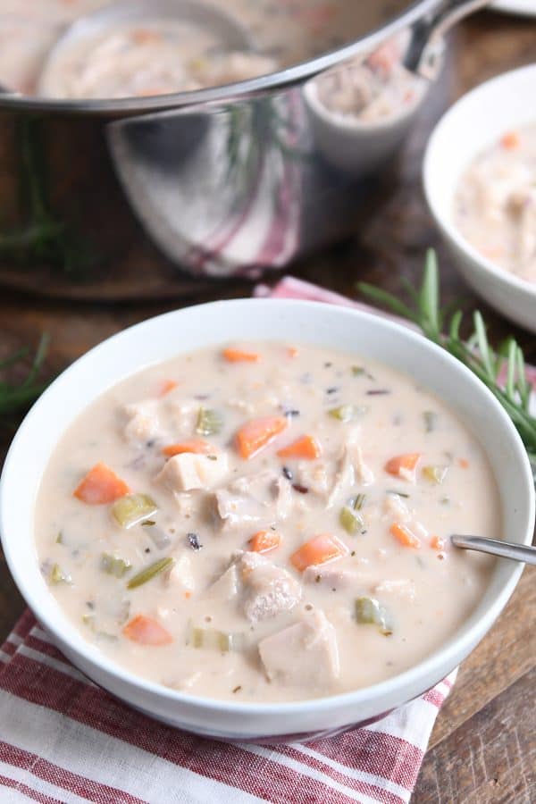 Leftover Turkey Soup with Veggies and Gravy