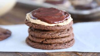 Chocolate Peanut Butter Buckeye Cookies