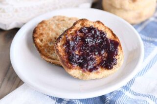 Easy Homemade English Muffins {Whole Grain Option – No Mixer Needed!}