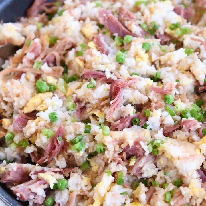My Go-To Fried Rice Recipe {Easy Ham Fried Rice}