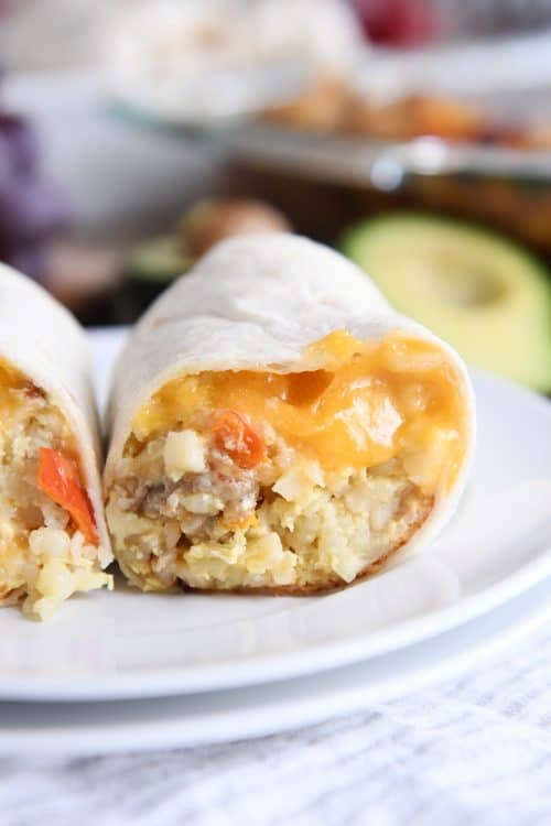 Easy Freezer Breakfast Burritos Recipe Mel's Kitchen Cafe