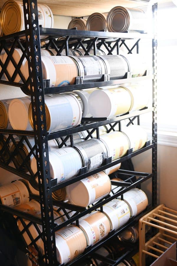 rolling shelf reliance shelves for food storage