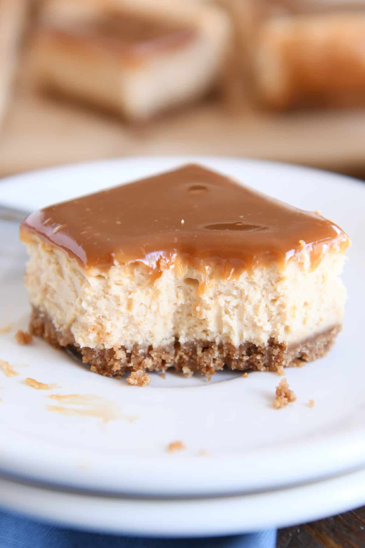 Dulce de Leche Cheesecake Bars Mel's Kitchen Cafe