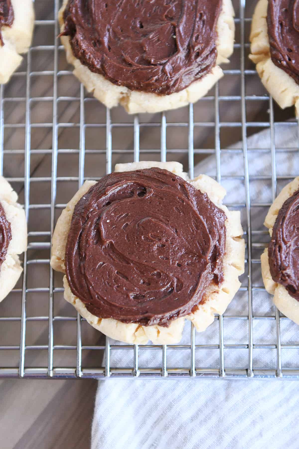 Peanut Butter Sugar Cookies with Chocolate Frosting Mel's Kitchen Cafe