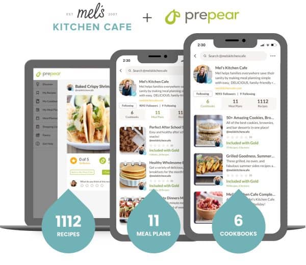 Mel's Kitchen Cafe Prepear Menu Plans