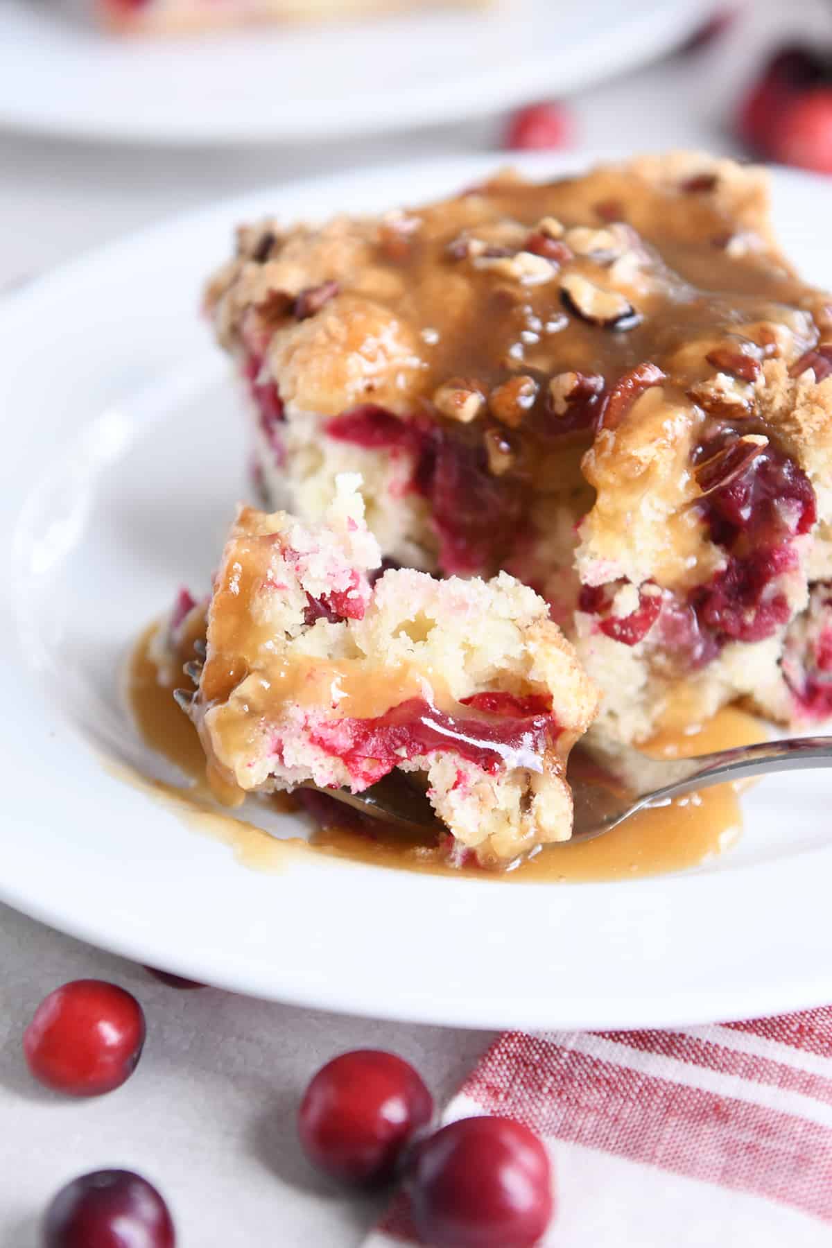 Cranberry Coffee Cake with Warm Vanilla Sauce Mel's Kitchen Cafe