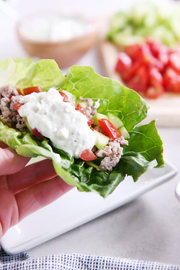 Tzatziki-Sauced Greek Steak Wraps