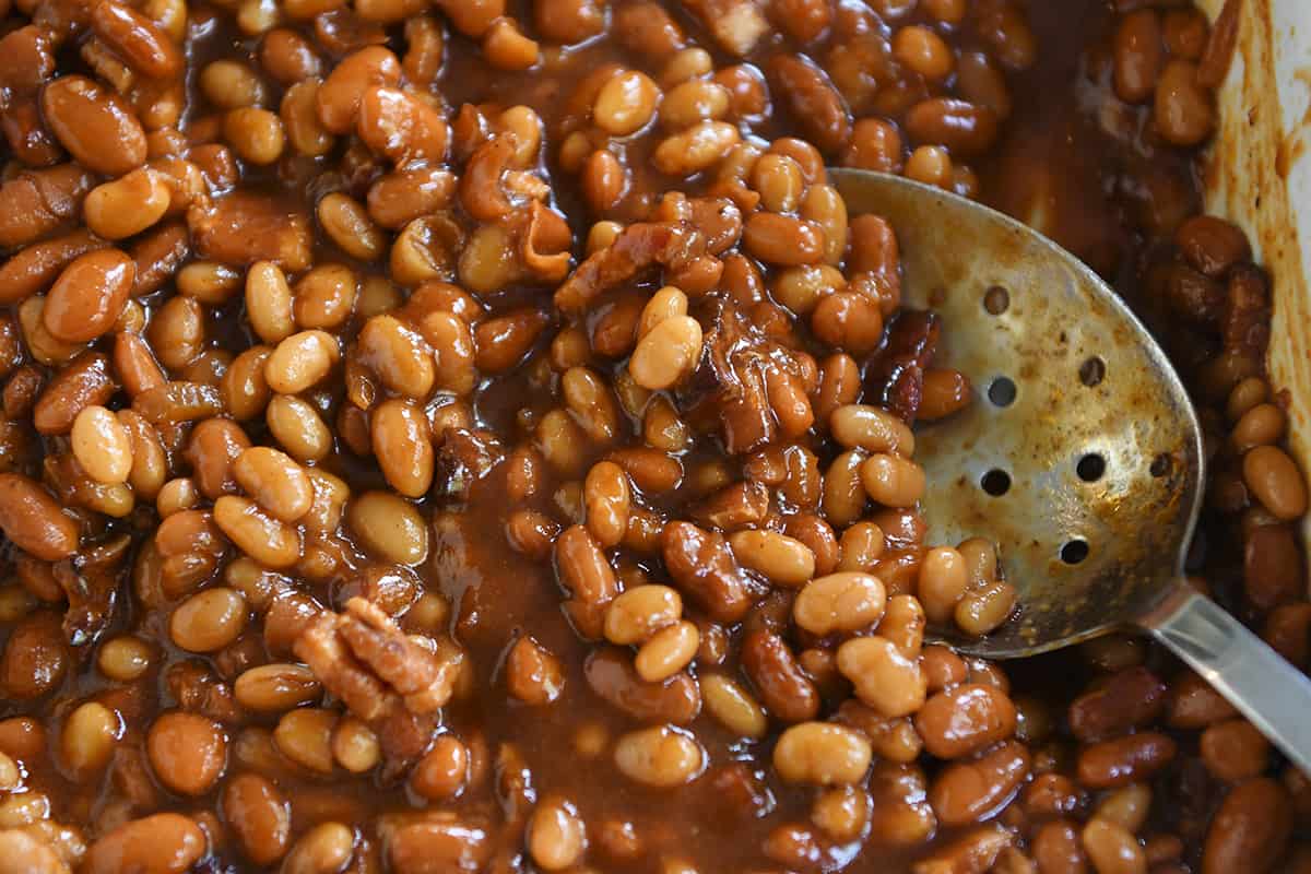 My Favorite Saucy Baked Beans Recipe | Homemade | Mel's Kitchen Cafe