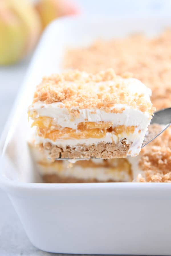 NoBake Peaches and Cream Dessert Mel's Kitchen Cafe