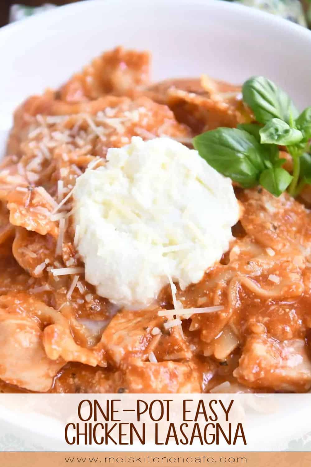 OnePot Easy Chicken Lasagna Mel's Kitchen Cafe