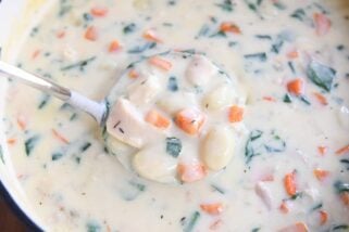 Creamy Chicken Gnocchi Soup {New and Improved}