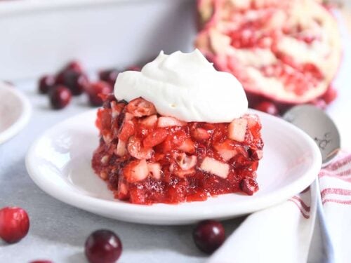 Cranberry Pomegranate Jello Salad - Mel's Kitchen Cafe