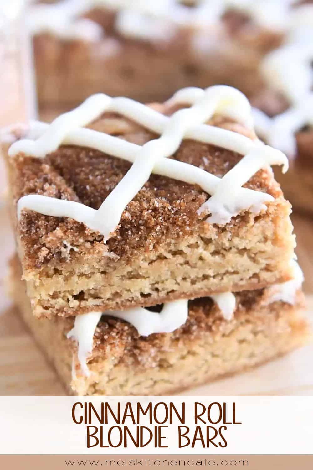 Cinnamon Roll Blondie Bars Mel's Kitchen Cafe