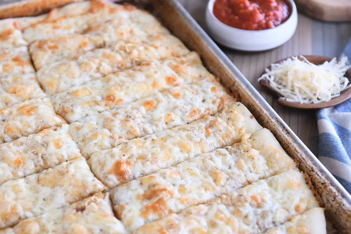Easy Cheesy Breadsticks Mel's Kitchen Cafe