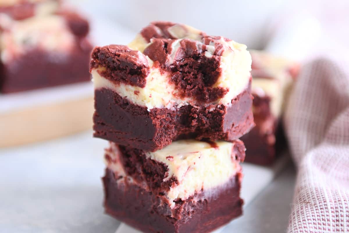 Red Velvet Cheesecake Brownies Mel's Kitchen Cafe