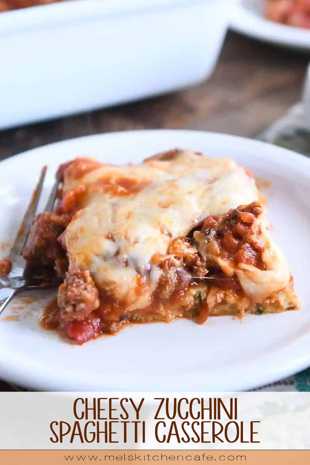 Cheesy Zucchini Spaghetti Casserole Mel's Kitchen Cafe