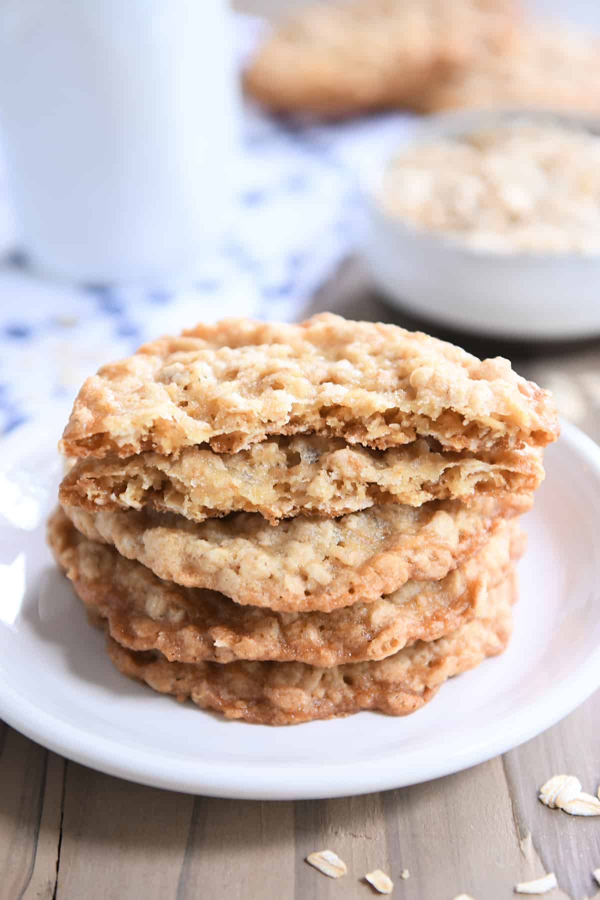 Thin and Crispy Oatmeal Cookies Mel's Kitchen Cafe