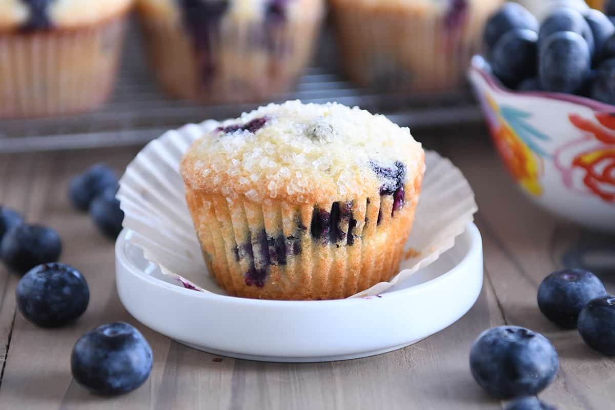 Muffin Top Pan Blueberry Muffin Recipe — First Thyme Mom