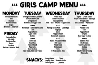 How to Plan Food for Girl’s Camp {And Other Large Groups} – Menus, Tips, and Resources