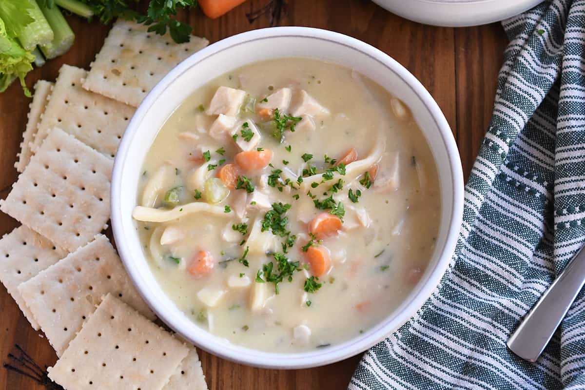 Homestyle Chicken Noodle Soup - Brown Eyed Baker