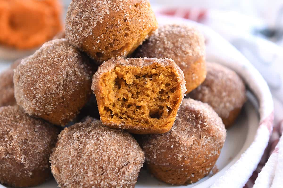 Mini Pumpkin Donut Muffins