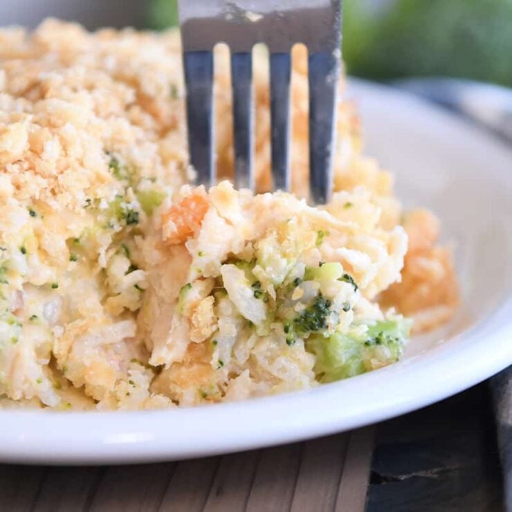 Cheesy Broccoli Chicken and Rice Casserole Mel's Kitchen Cafe