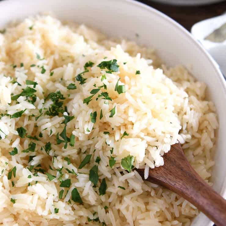 Garlic Butter Rice - Mel's Kitchen Cafe