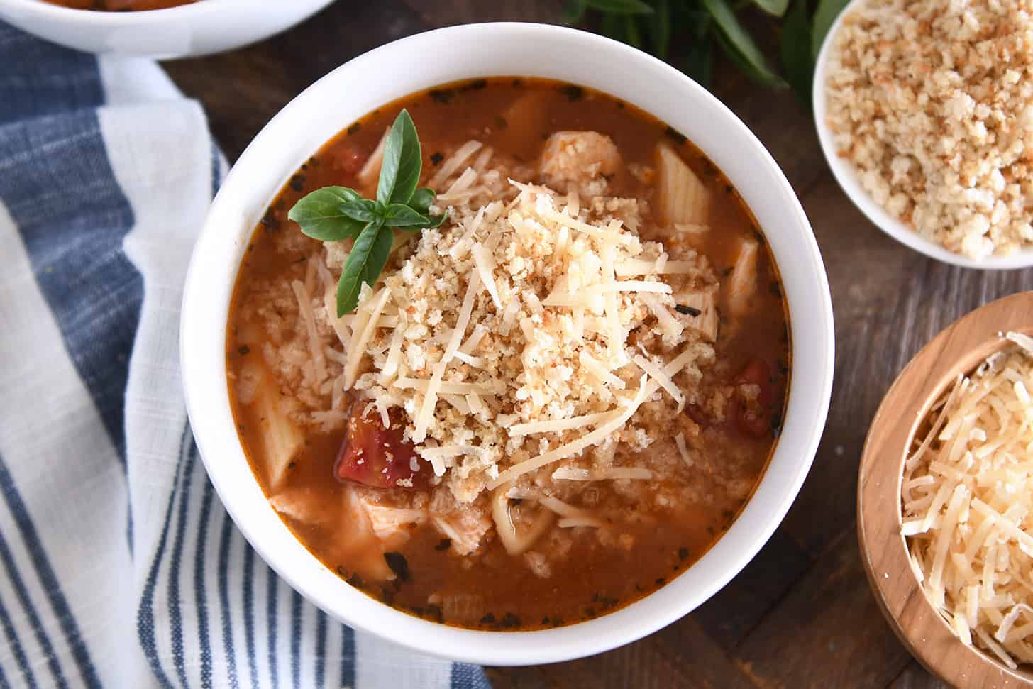 Instant Pot Chicken Parmesan Soup