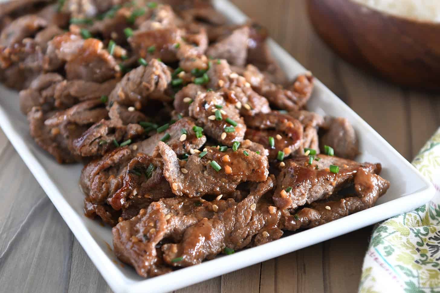 Easy Beef Bulgogi {Korean BBQ Beef}