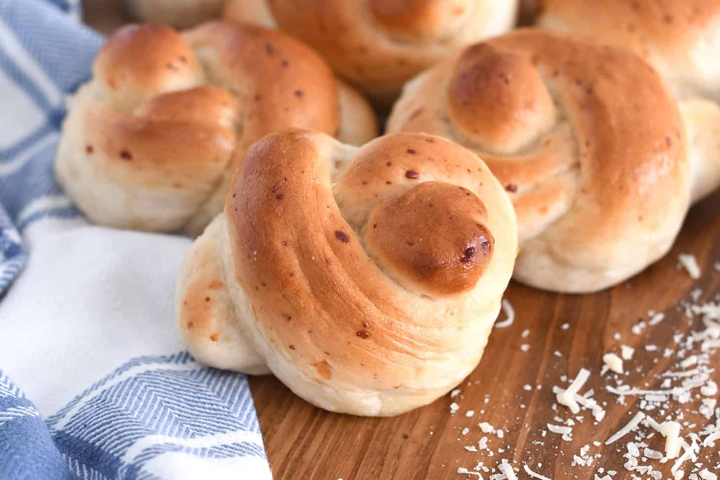 Parmesan Breadstick Knots