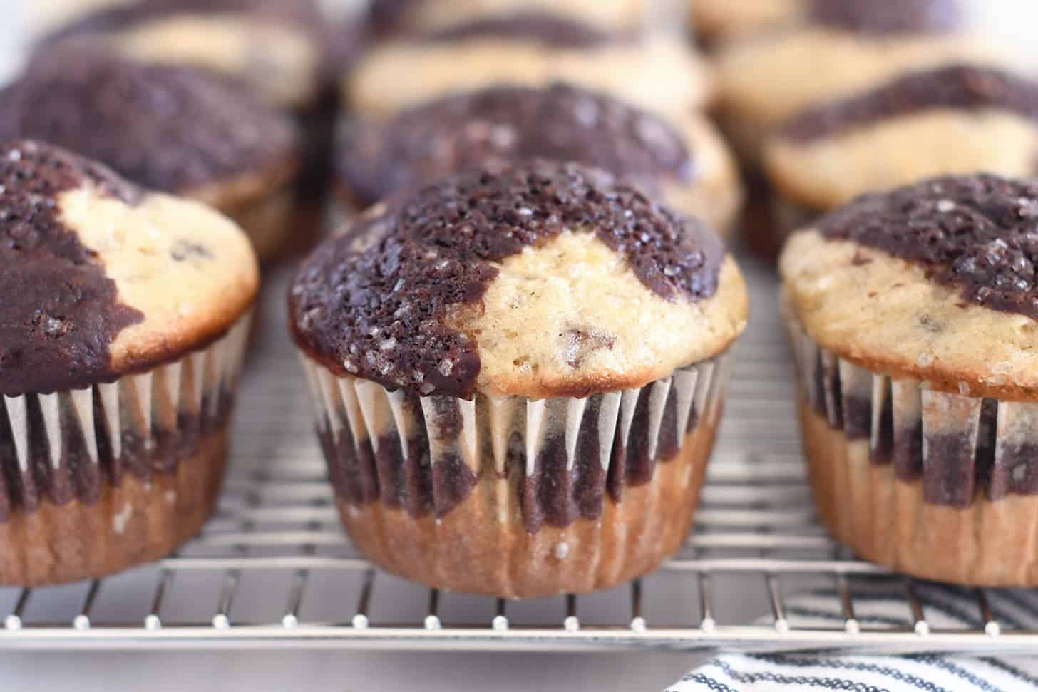 Banana Chocolate Swirl Muffins