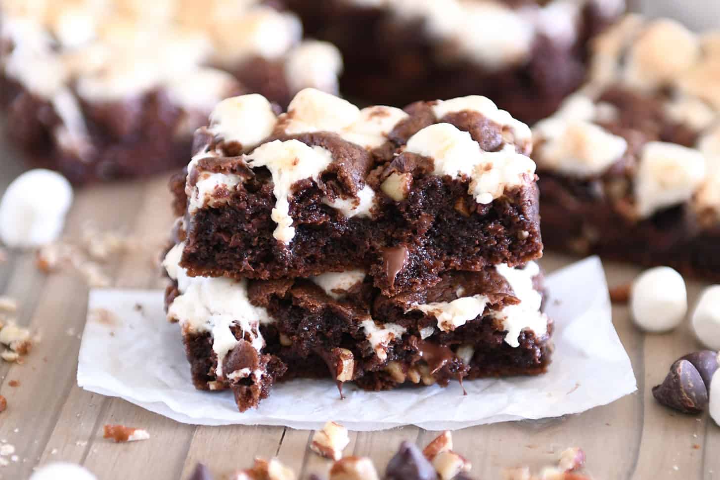 Rocky Road Chocolate Cookie Bars