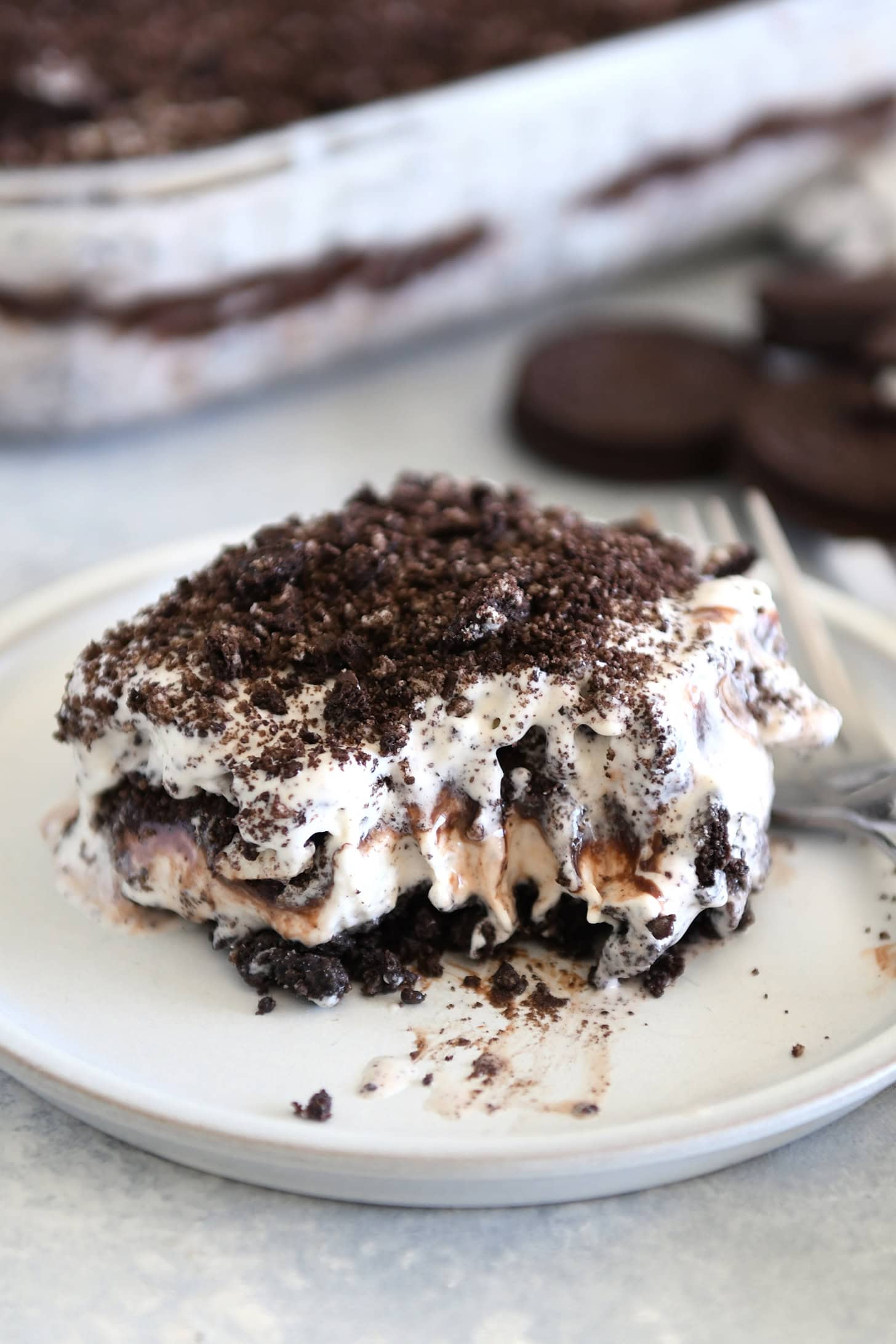 Einfaches Oreo-Eiscreme-Dessert