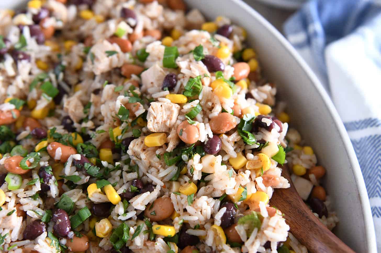 Southwest Rice and Bean Salad with Sweet and Spicy Dressing