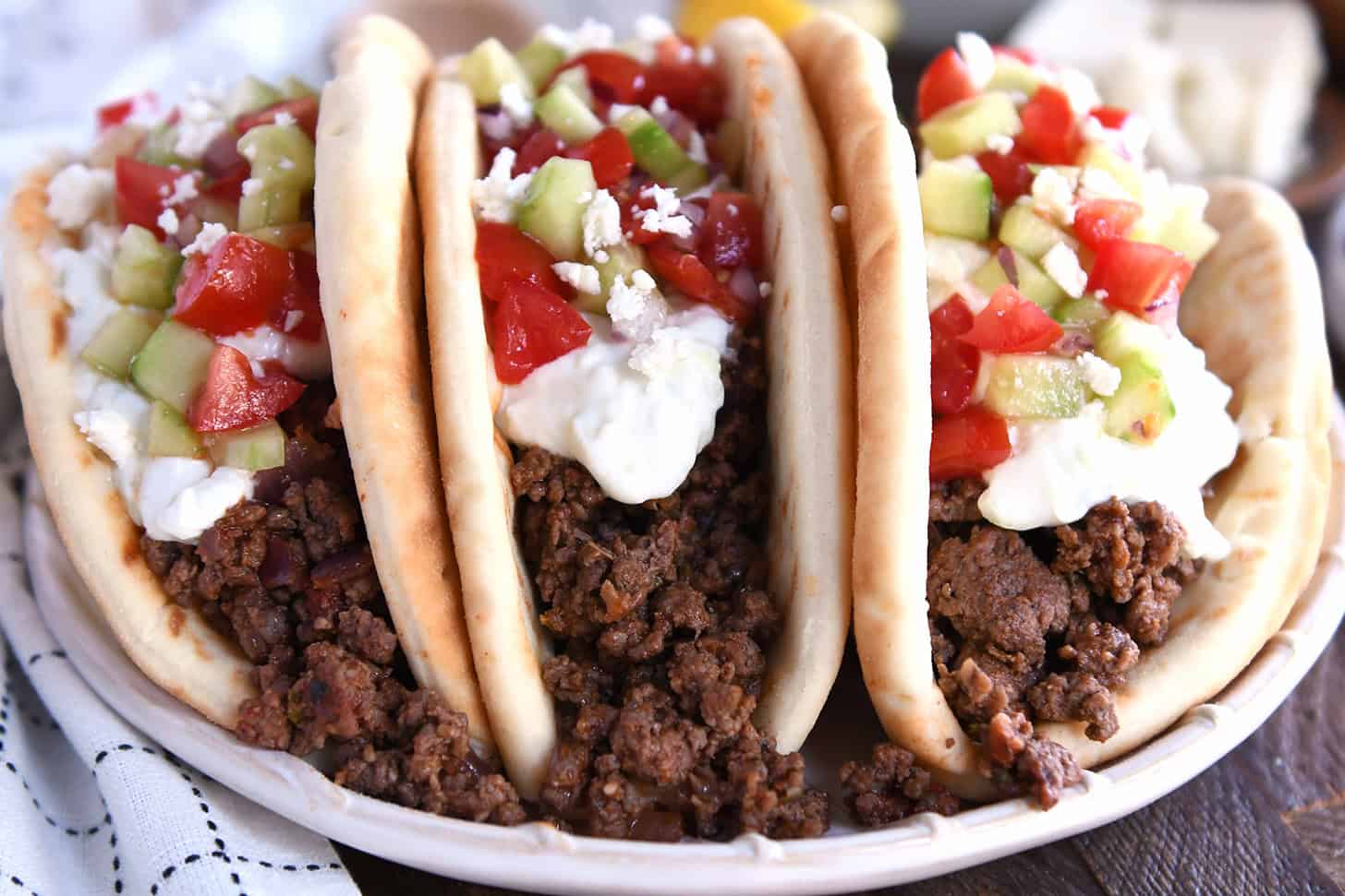 Big Fat Greek Taco with Tzatziki Sauce | Mel's Kitchen Cafe