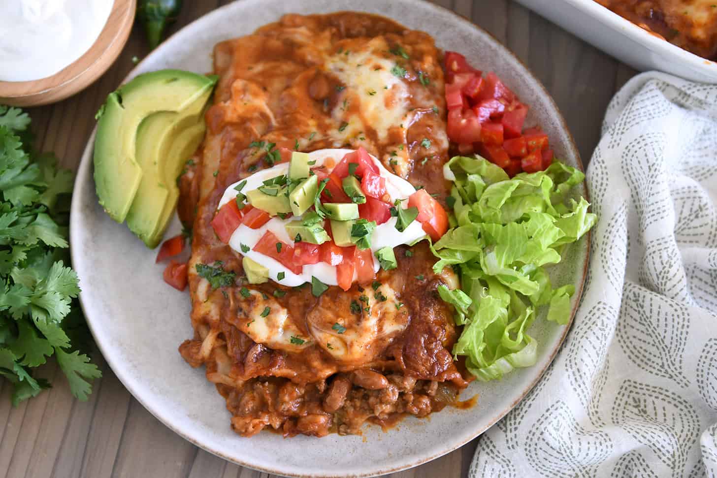 Ground Beef Enchiladas