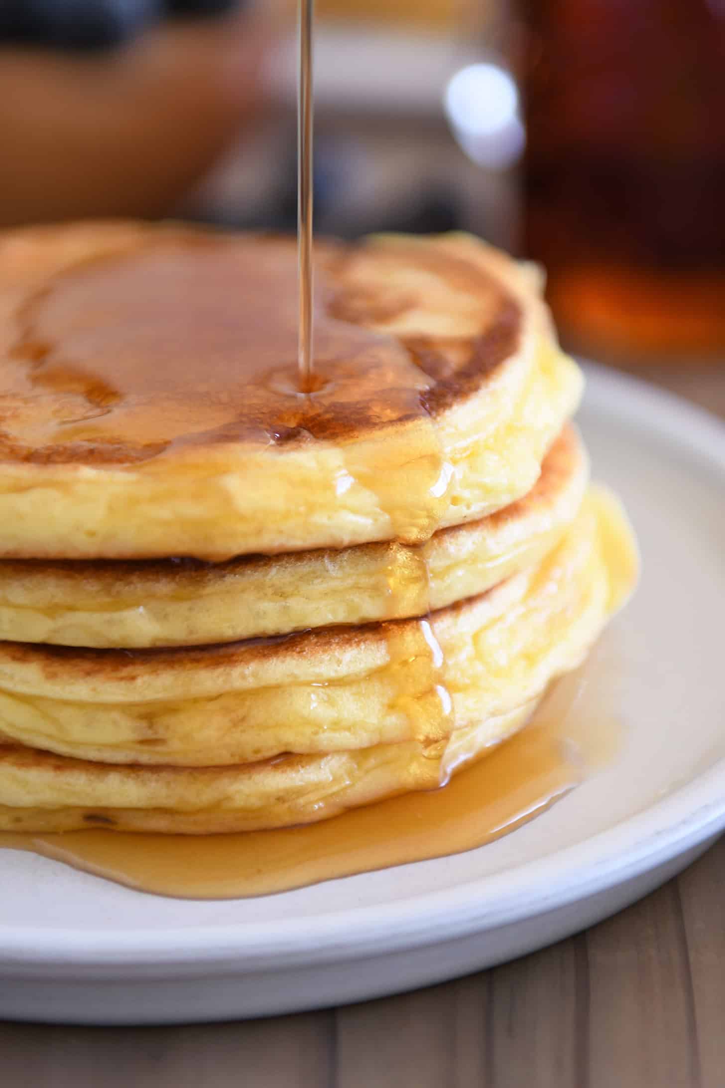 Fluffy Blended Cottage Cheese Pancakes