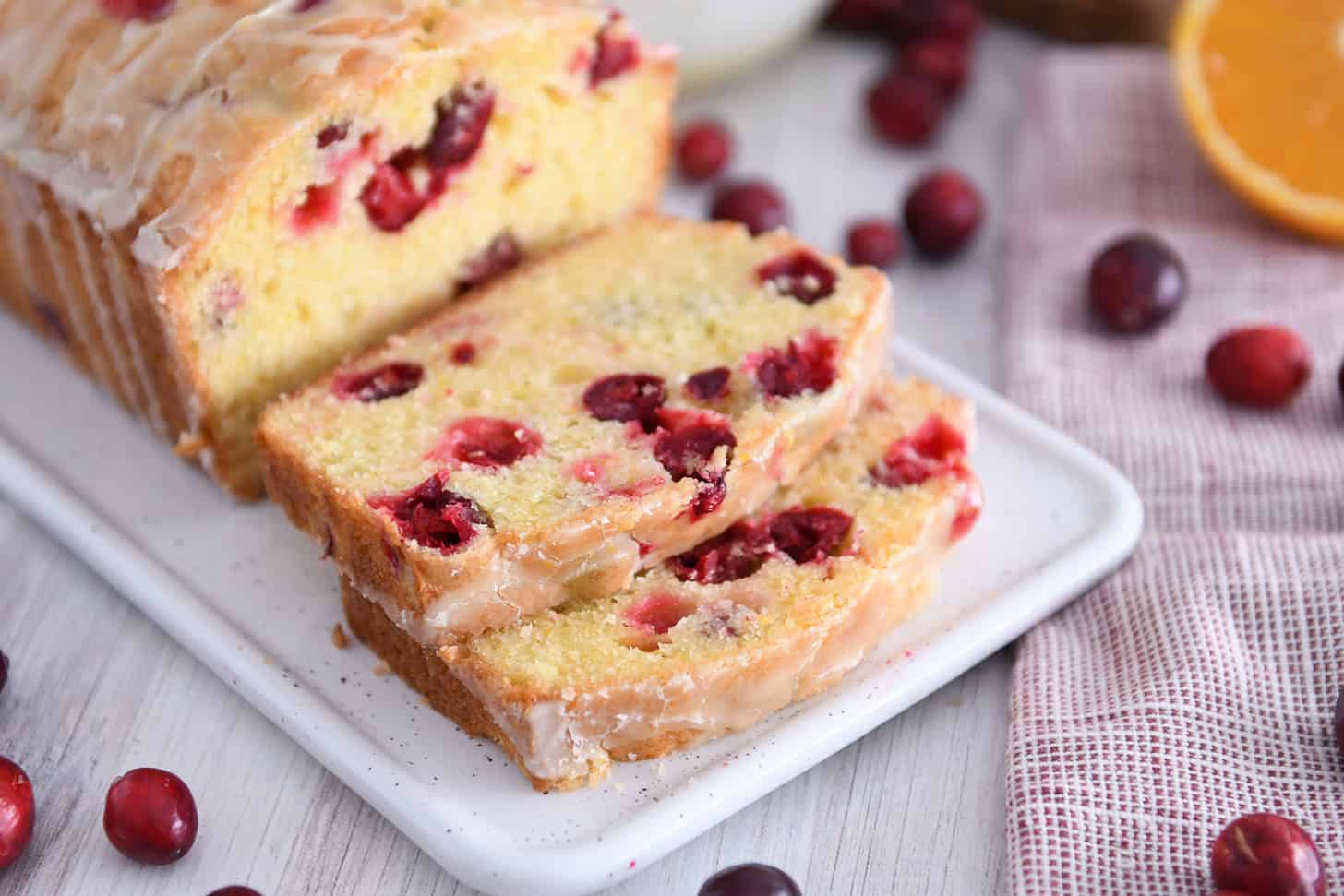 Glazed Cranberry Orange Bread