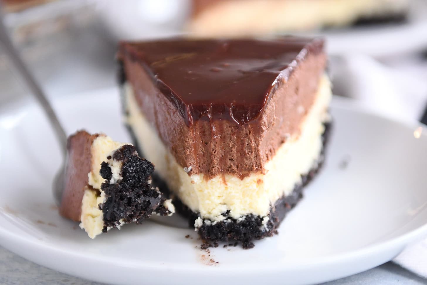 Chocolate Mousse Cheesecake Pie