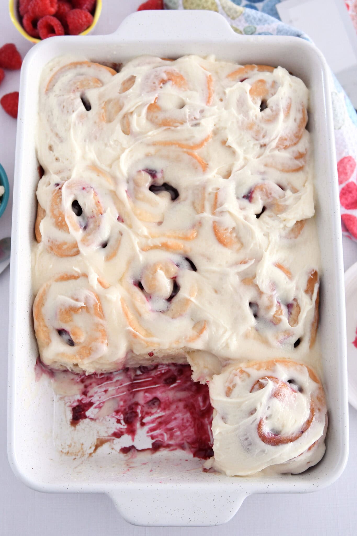 Raspberry Sweet Rolls - Mel's Kitchen Cafe