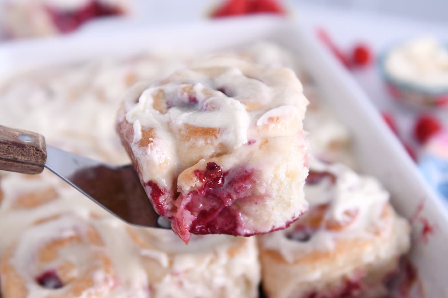 Raspberry Sweet Rolls - Mel's Kitchen Cafe