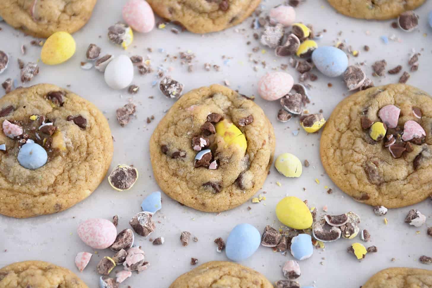 Cadbury Egg Chocolate Chip Cookies Cadbury Egg Chocolate Chip Cookies